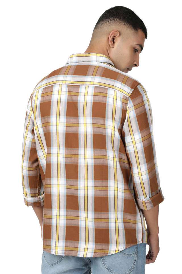 Checks-Cotton-Regular-Fit-Men-s-Casual-Shirt