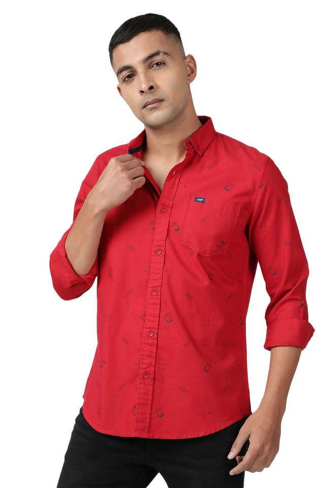 Printed-Cotton-Slim-Fit-Men-s-Casual-Shirt