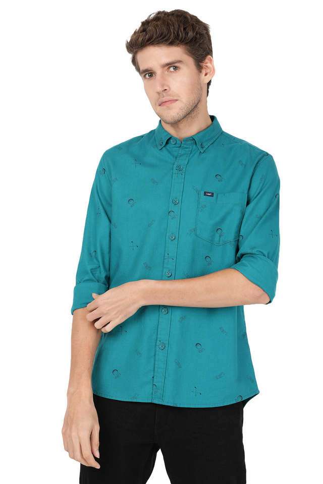 Printed-Cotton-Slim-Fit-Men-s-Casual-Shirt