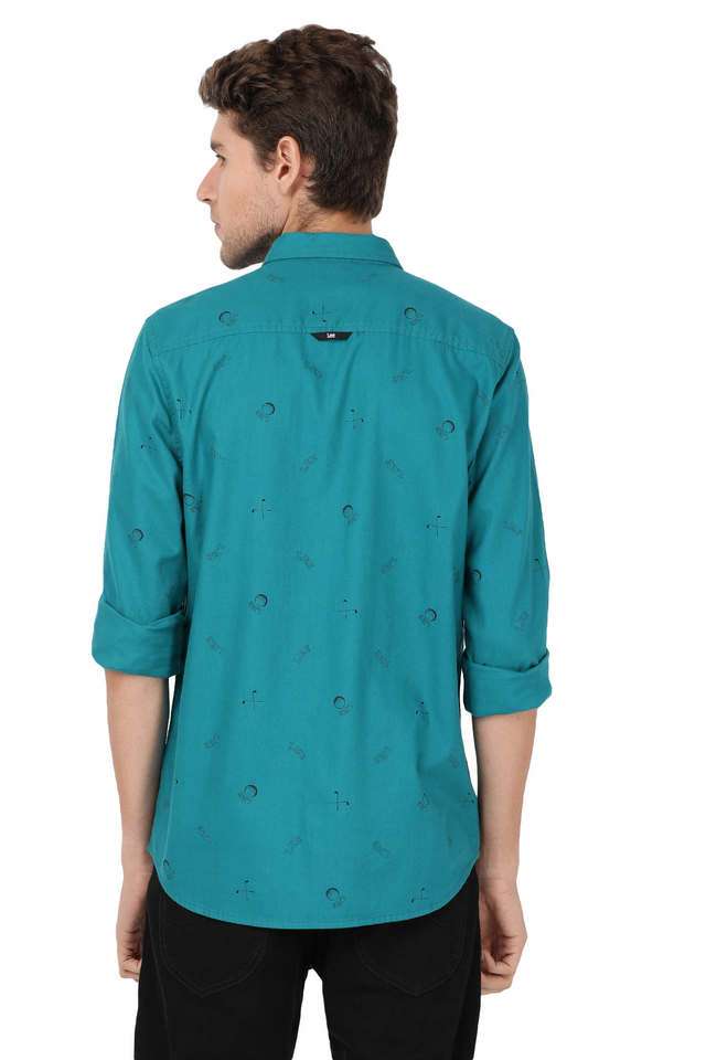 Printed-Cotton-Slim-Fit-Men-s-Casual-Shirt