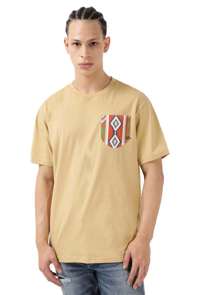 Solid-Cotton-Regular-Fit-Men-s-T-Shirt