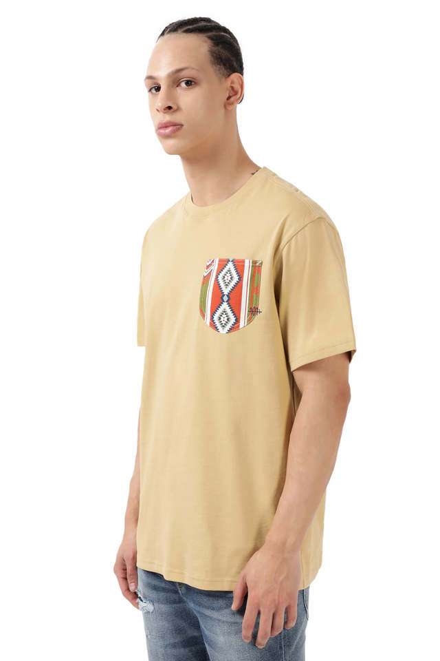 Solid-Cotton-Regular-Fit-Men-s-T-Shirt