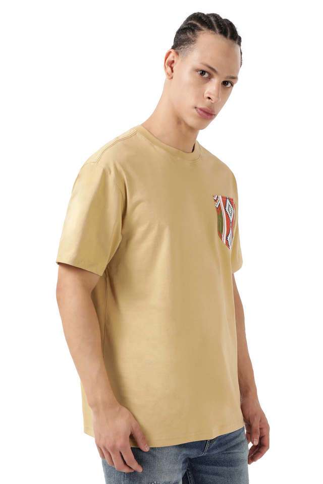 Solid-Cotton-Regular-Fit-Men-s-T-Shirt