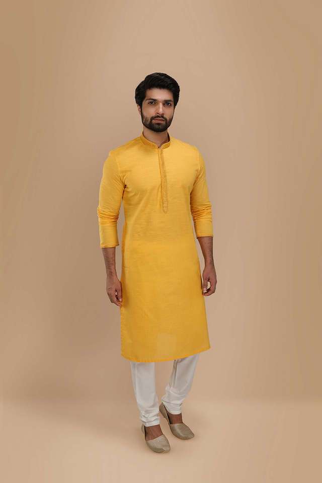 Textured-Cotton-Regular-Fit-Men-s-Kurta