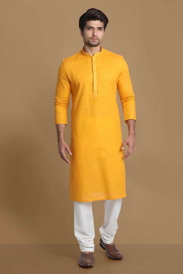 Textured-Cotton-Regular-Fit-Men-s-Kurta