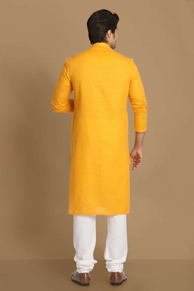 Textured-Cotton-Regular-Fit-Men-s-Kurta