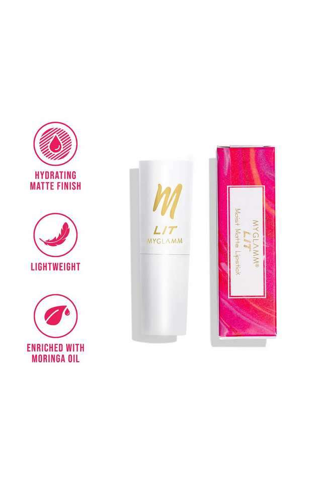 MyGlamm-LIT-Moist-Matte-Lipstick---Red-Rebel -4.2-gm