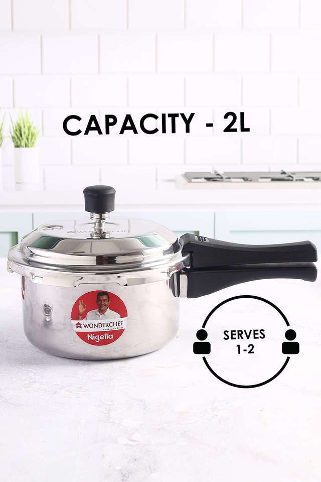 Buy Wonderchef Steel Grey Nigella Tri-Ply Pressure Cooker Outer