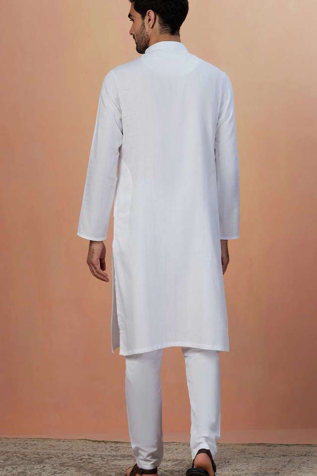 Textured-Cotton-Regular-Fit-Men-s-Kurta