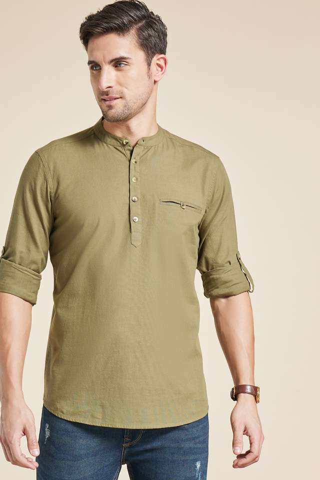 Printed-Cotton-Mens-Casual-Wear-Kurta