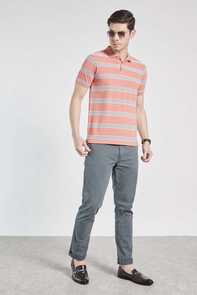 Stripes-Cotton-Blend-Regular-Mens-T-Shirt