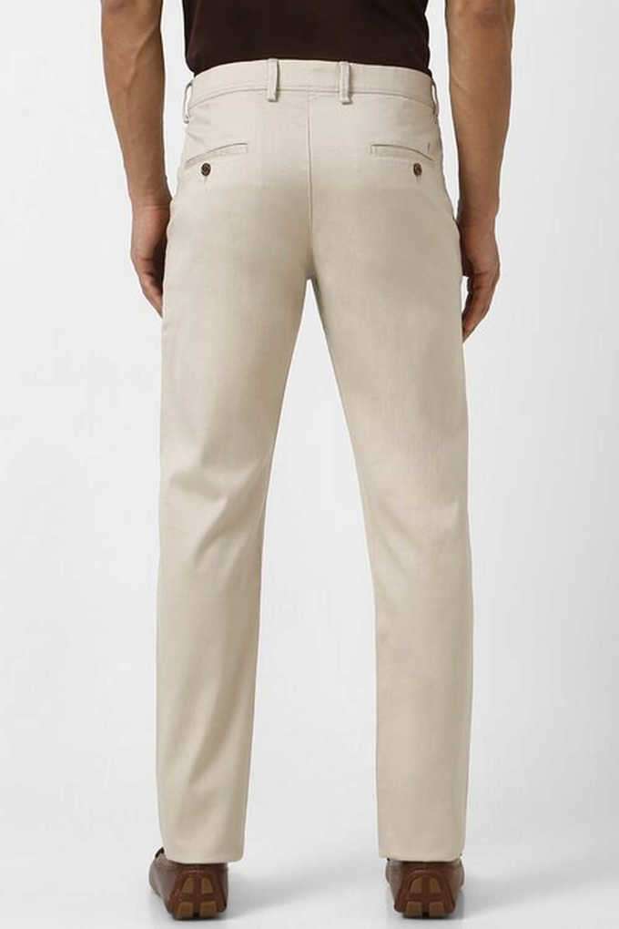 Solid-Cotton-Blend-Slim-Fit-Men-s-Work-Wear-Trousers