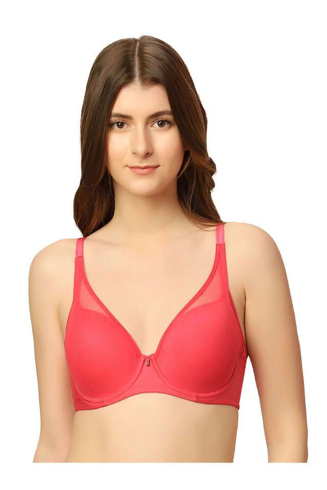 Mesh-Spotlight-Wired-Fixed-Strap-Padded-Women-s-Bra