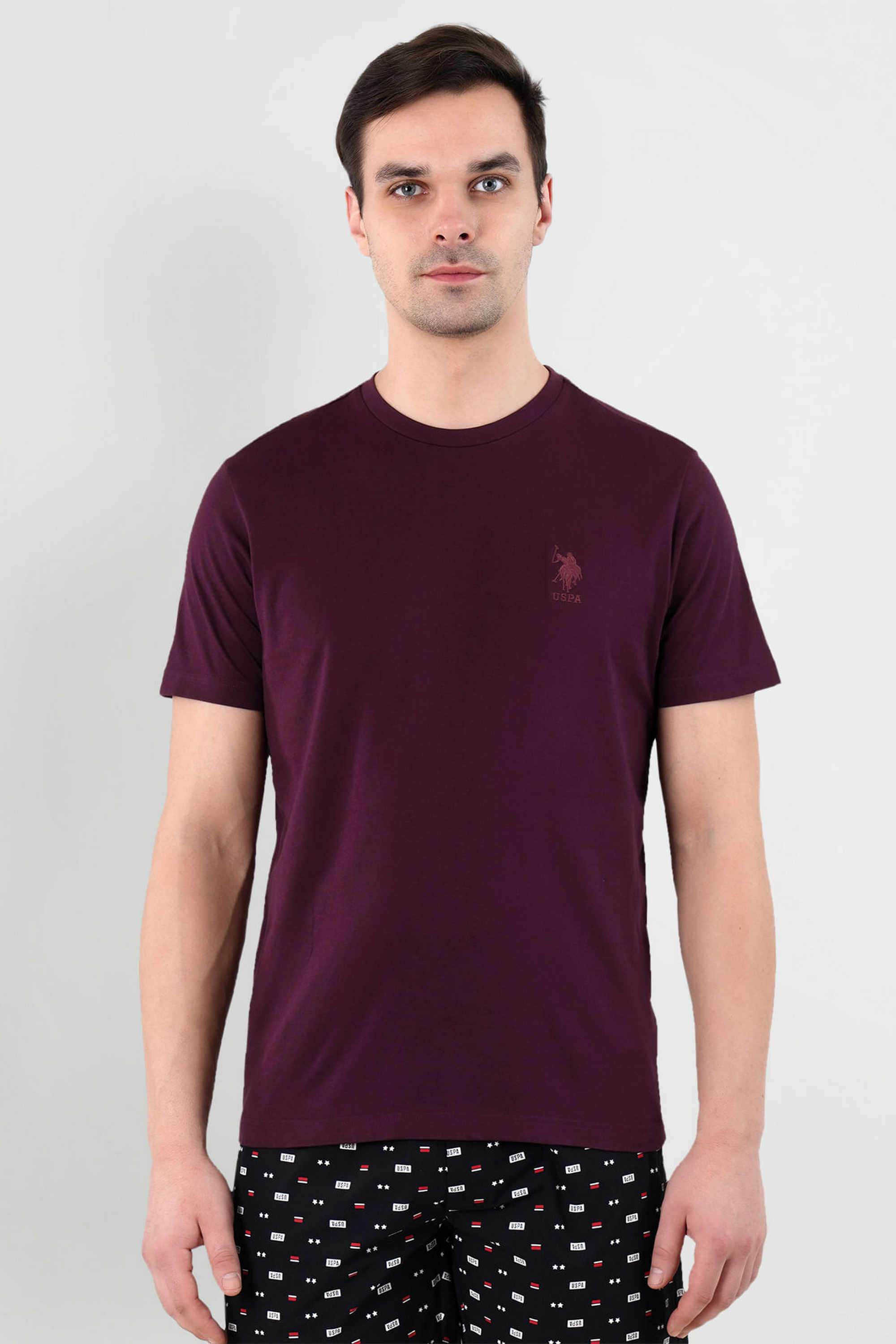 Solid-Cotton-Round-Neck-Men-s-T-Shirt