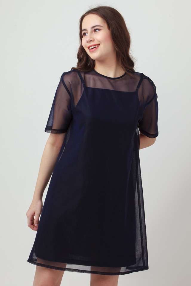 zink london Solid Round Neck Polyester Women Dress-picture-17