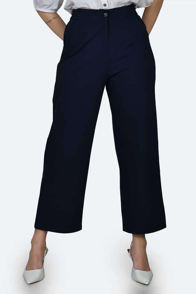 zink london Solid Polyester Blend Regular Fit Women's Pants-picture-17