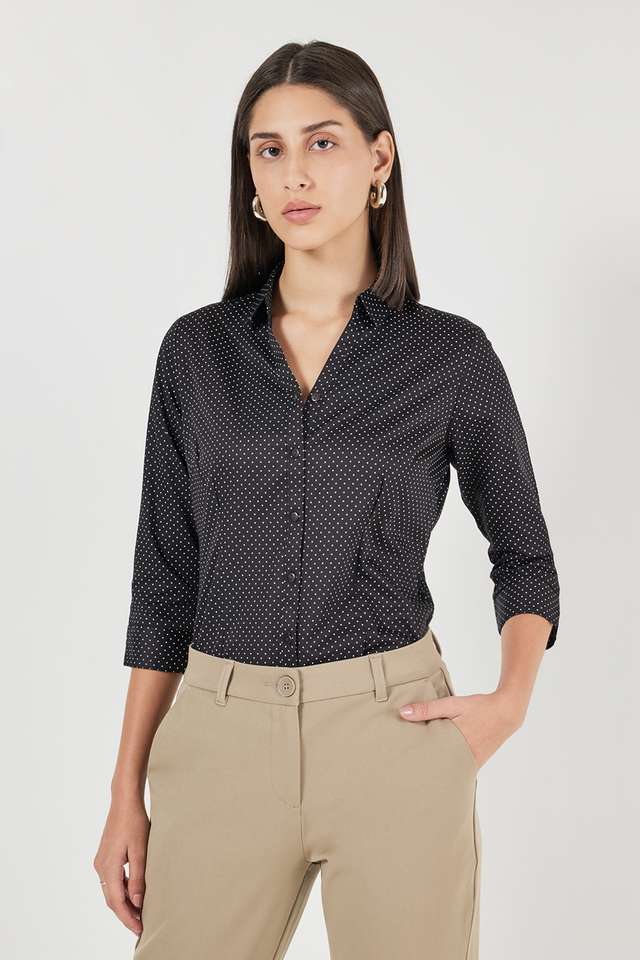 Printed-Collared-Cotton-Women-s-Formal-Wear-Shirt