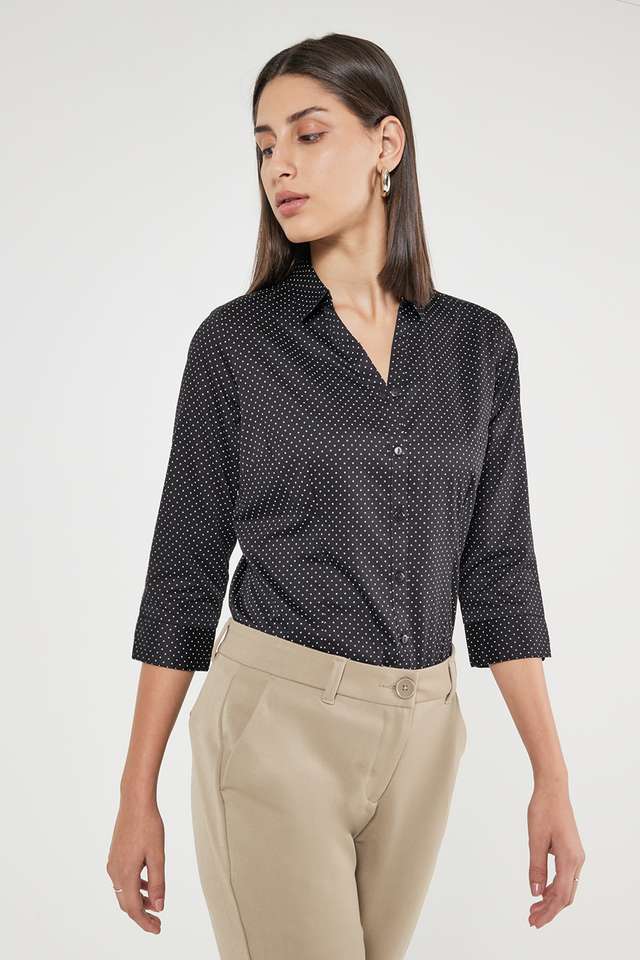 Printed-Collared-Cotton-Women-s-Formal-Wear-Shirt