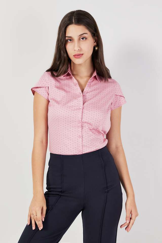 Printed-Collared-Cotton-Women-s-Formal-Wear-Shirt