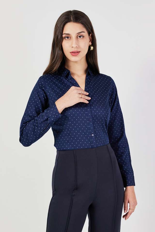 Printed-Collared-Cotton-Women-s-Formal-Wear-Shirt