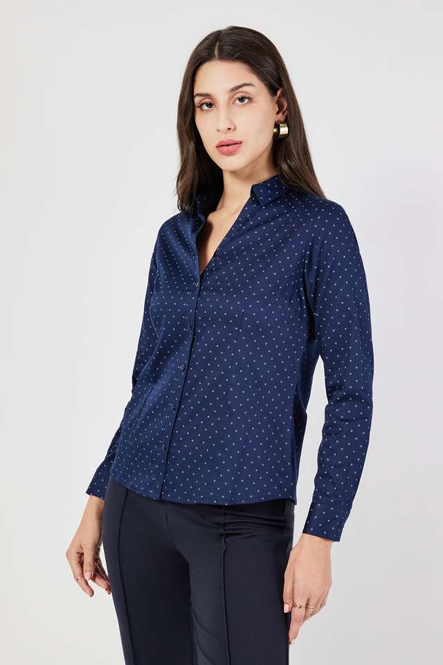 Printed-Collared-Cotton-Women-s-Formal-Wear-Shirt