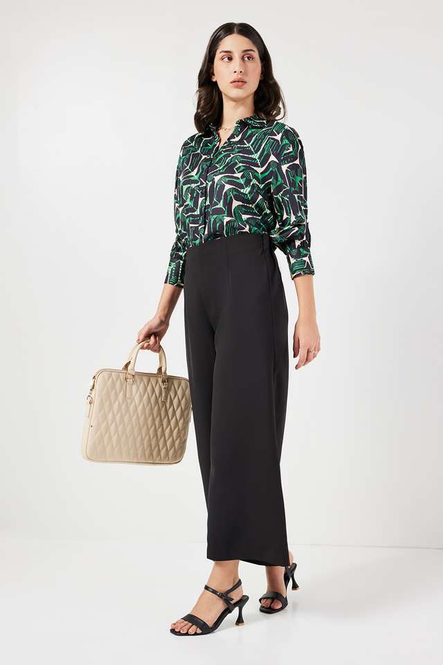 Printed-Modal-Collared-Women-s-Top