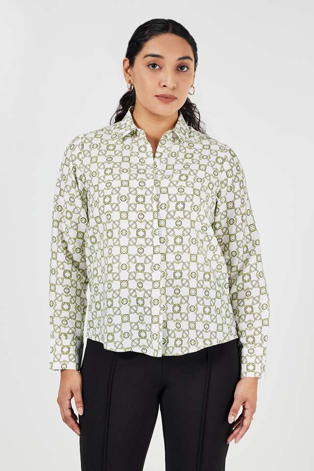 Printed-Collared-Modal-Women-s-Formal-Wear-Shirt