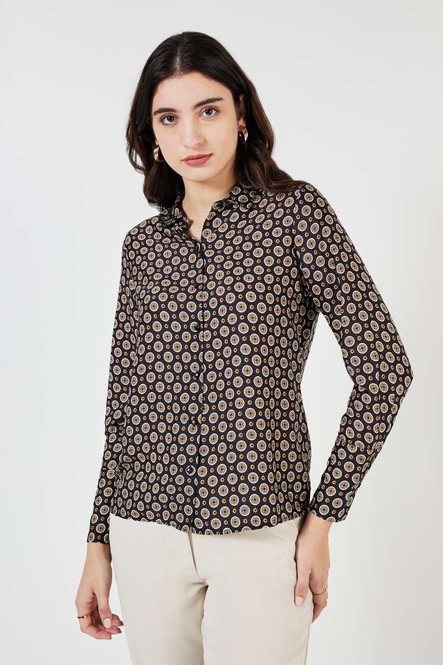 Printed-Collared-Modal-Women-s-Formal-Wear-Shirt