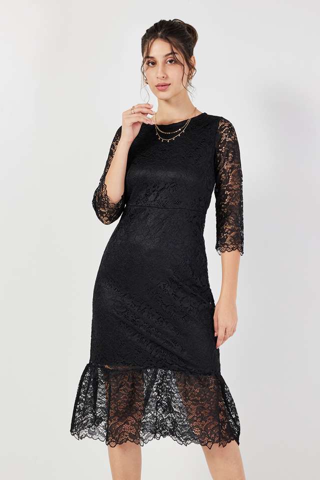 Solid-Blended-Fabric-Round-Neck-Women-s-Maxi-Dress