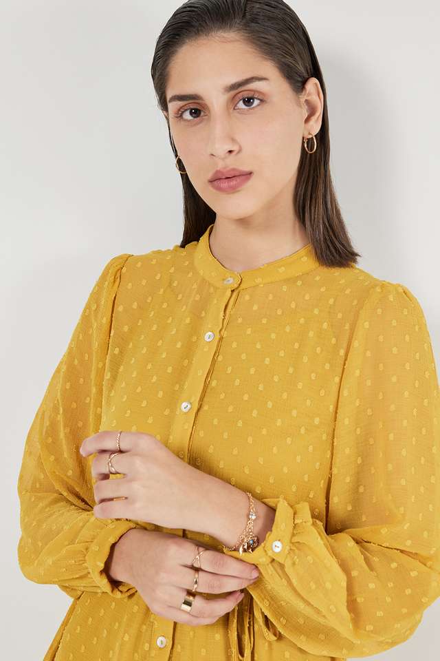 Solid-Round-Neck-Chiffon-Women-s-Dress