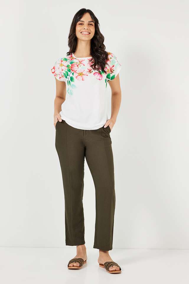 Printed-Viscose-Round-Neck-Women-s-Top