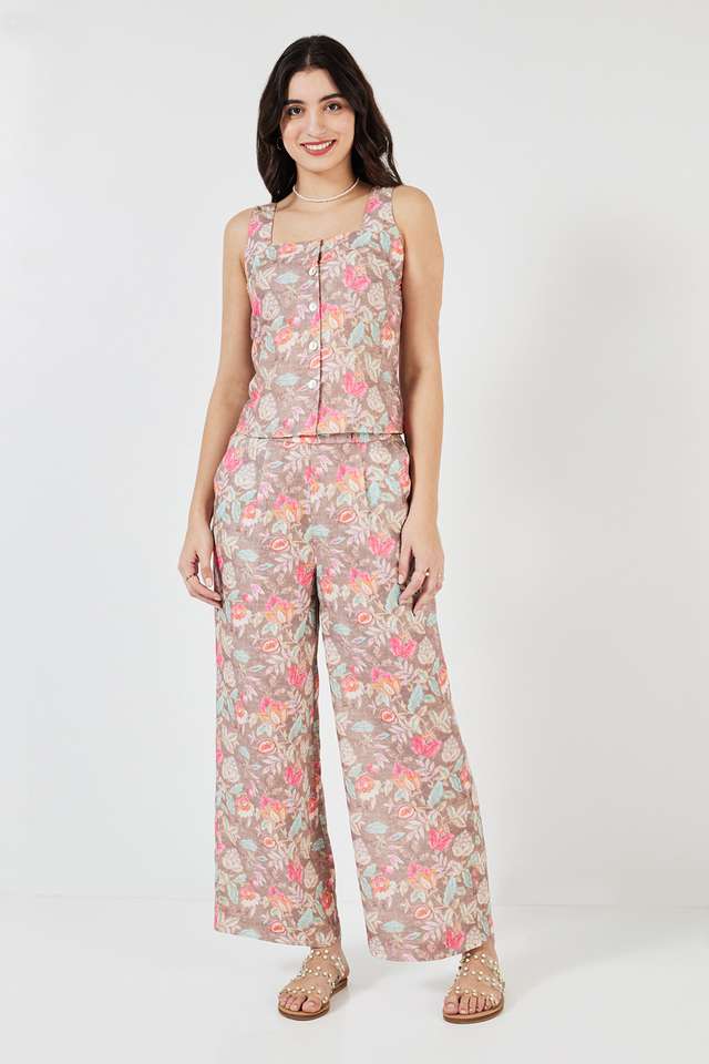 Printed-Linen-Regular-Fit-Women-s-Co-Ord-Set