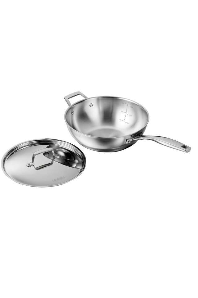 Aeion-26-cm-Stainless-Wok-With-Ss-Lid
