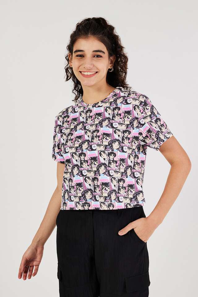 Printed-Cotton-Round-Neck-Women-s-T-Shirt