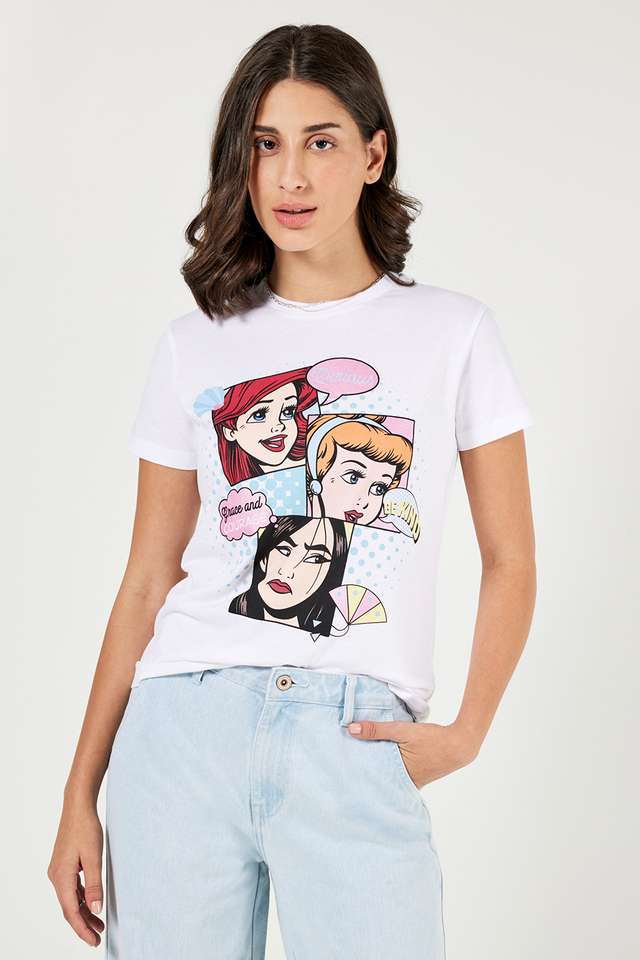 Character-Print-Cotton-Round-Neck-Women-s-T-Shirt