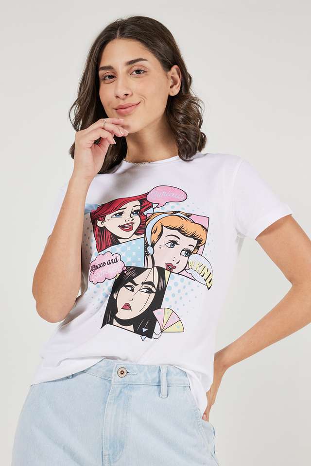 Character-Print-Cotton-Round-Neck-Women-s-T-Shirt