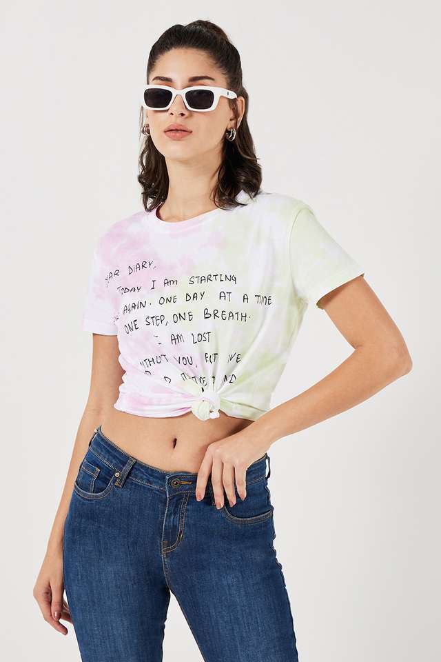 Tie-&-Dye-Cotton-Round-Neck-Women-s-T-Shirt