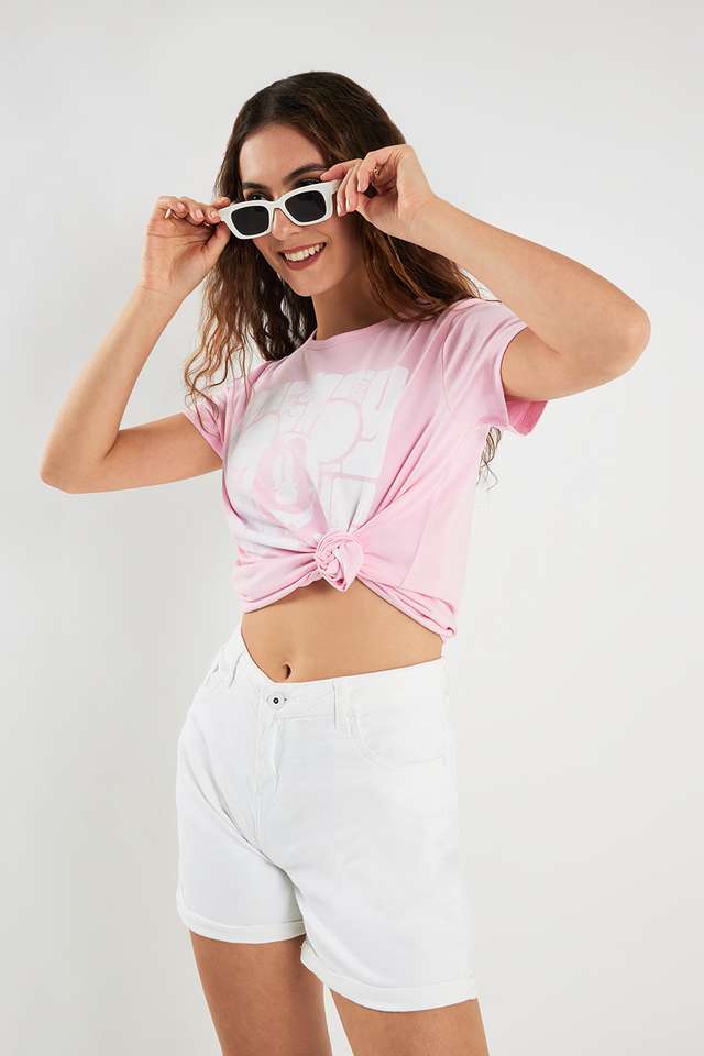 Graphic-Print-Cotton-Round-Neck-Women-s-T-Shirt