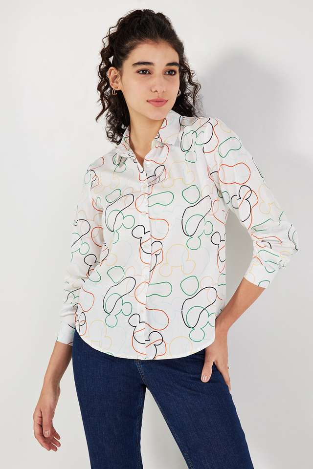 Printed-Collared-Cotton-Women-s-Casual-Wear-Shirt