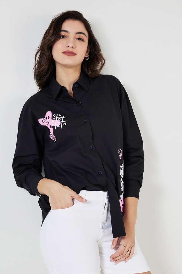 Printed-Collared-Cotton-Women-s-Casual-Wear-Shirt