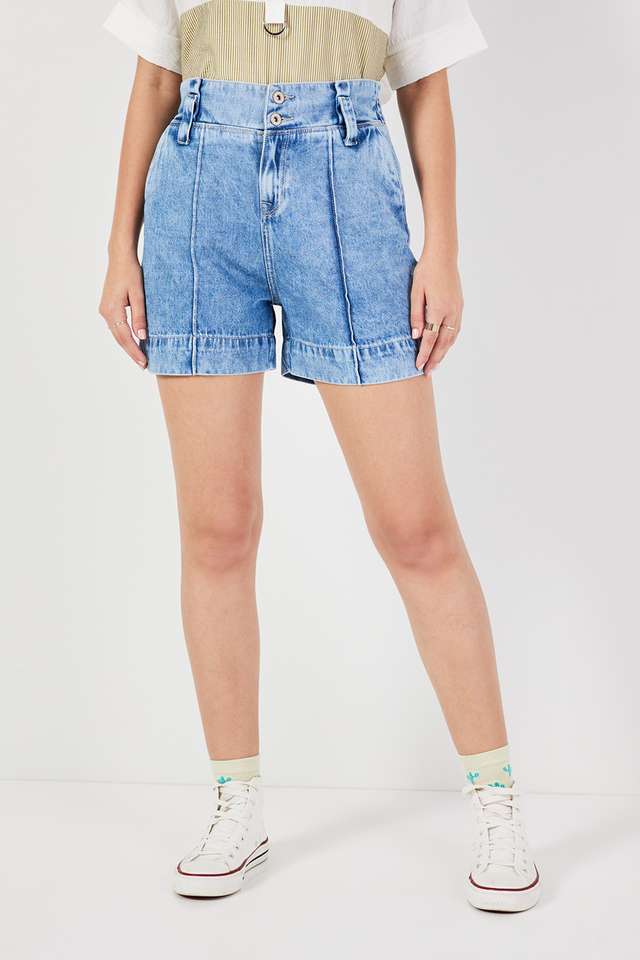 Regular-Fit-Denim-Women-s-Casual-Wear-Shorts