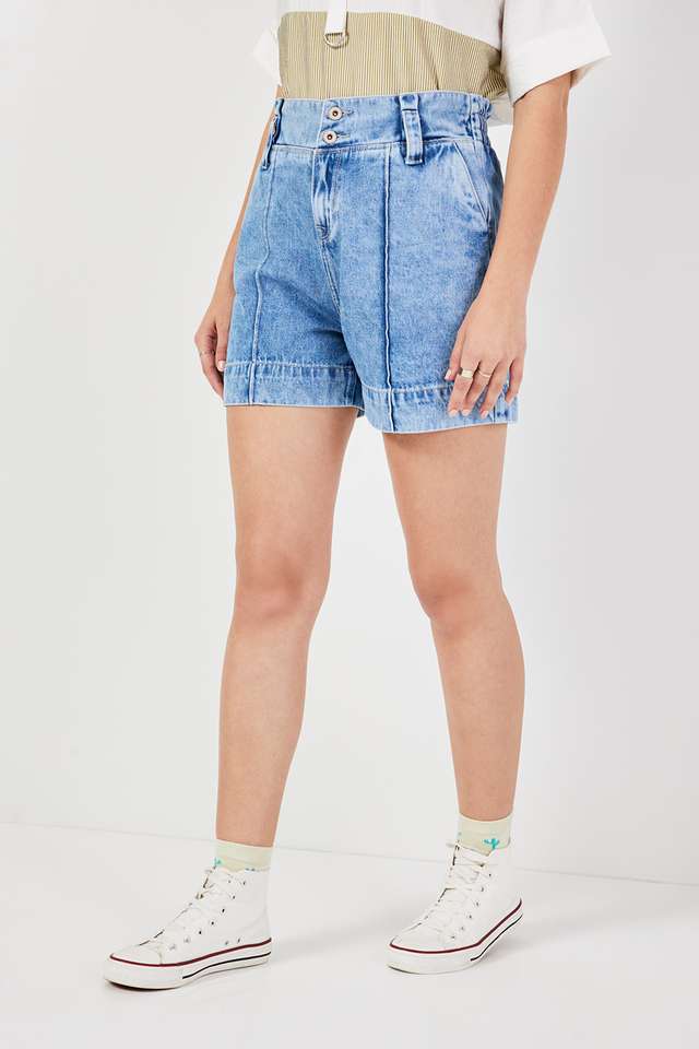 Regular-Fit-Denim-Women-s-Casual-Wear-Shorts