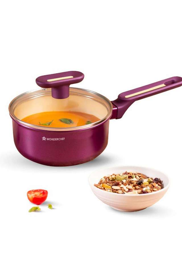 Bellagio-Sauce-Pan-16-cm-with-Lid-Purple