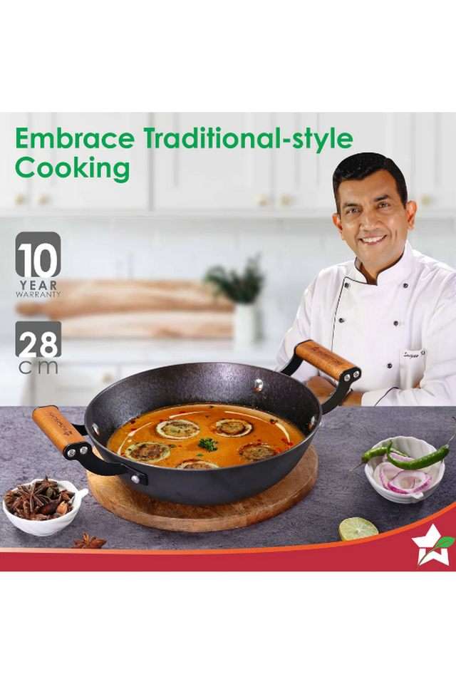 Ferro-Cast-Iron-Kadhai-28-cm