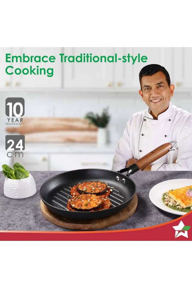 Ferro-Cast-Iron-Grill-Pan-Round-24-cm