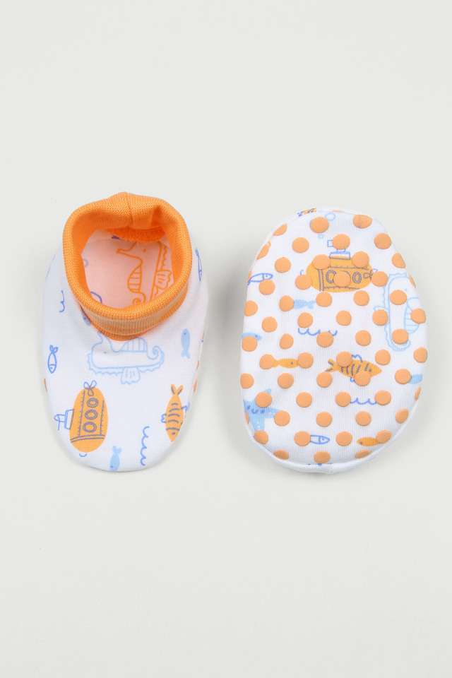 Printed-Cotton-Infant-Boys-Mittens