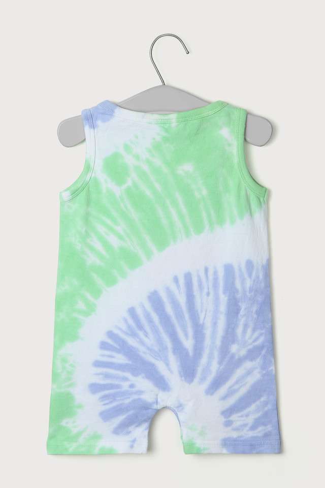 Tie-&-Dye-Cotton-Above-Knee-Infant-Boys-Rompers