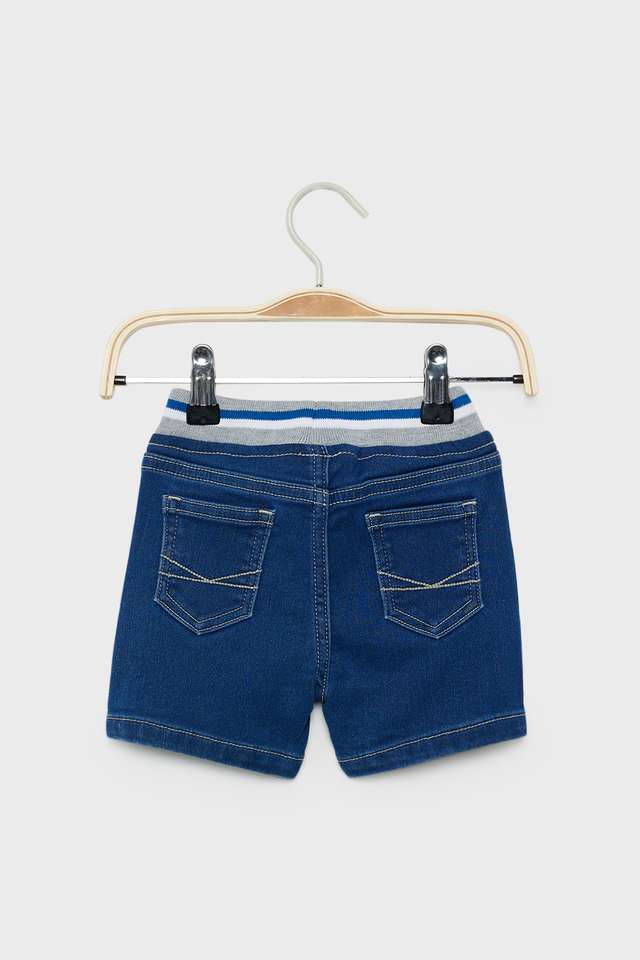 Solid-Denim-Regular-Fit-Infant-Boys-Shorts