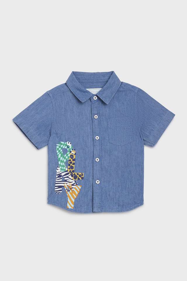 Printed-Cotton-Collared-Infant-Boys-Shirt