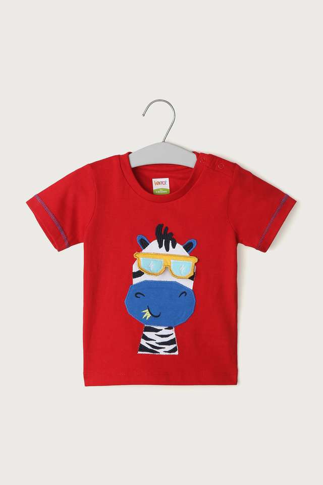 Embroidered-Cotton-Round-Neck-Infant-Boys-T-Shirt